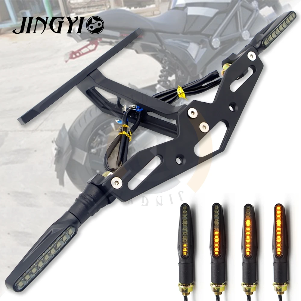 

For honda cbf 150 benelli trk 502 yamaha mt10 xadv mt 125 CNC Motorcycle accessories License Registration Plate Holder tidy