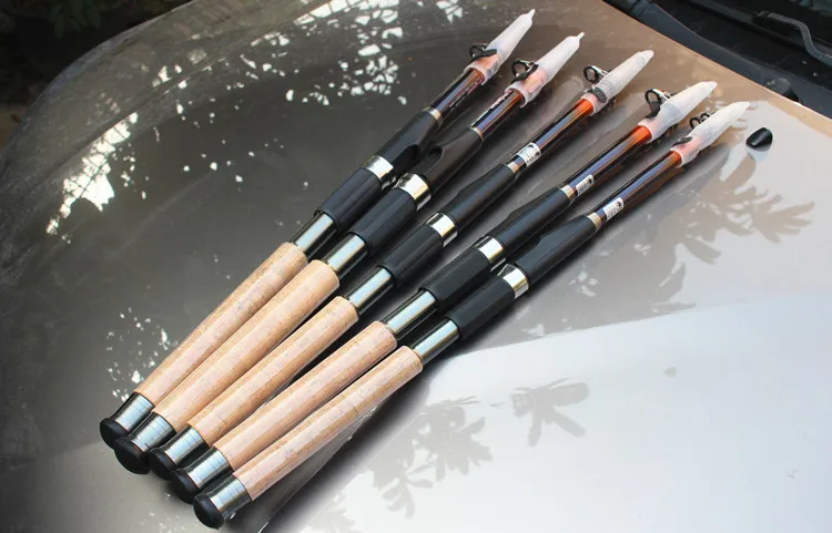 

New 1pc 6 sections 2.1M/2.4M/2.7M/3.0M Casting Rod Rock Carbon Spinning Fishing telescopic fishing rods fishing pole 44