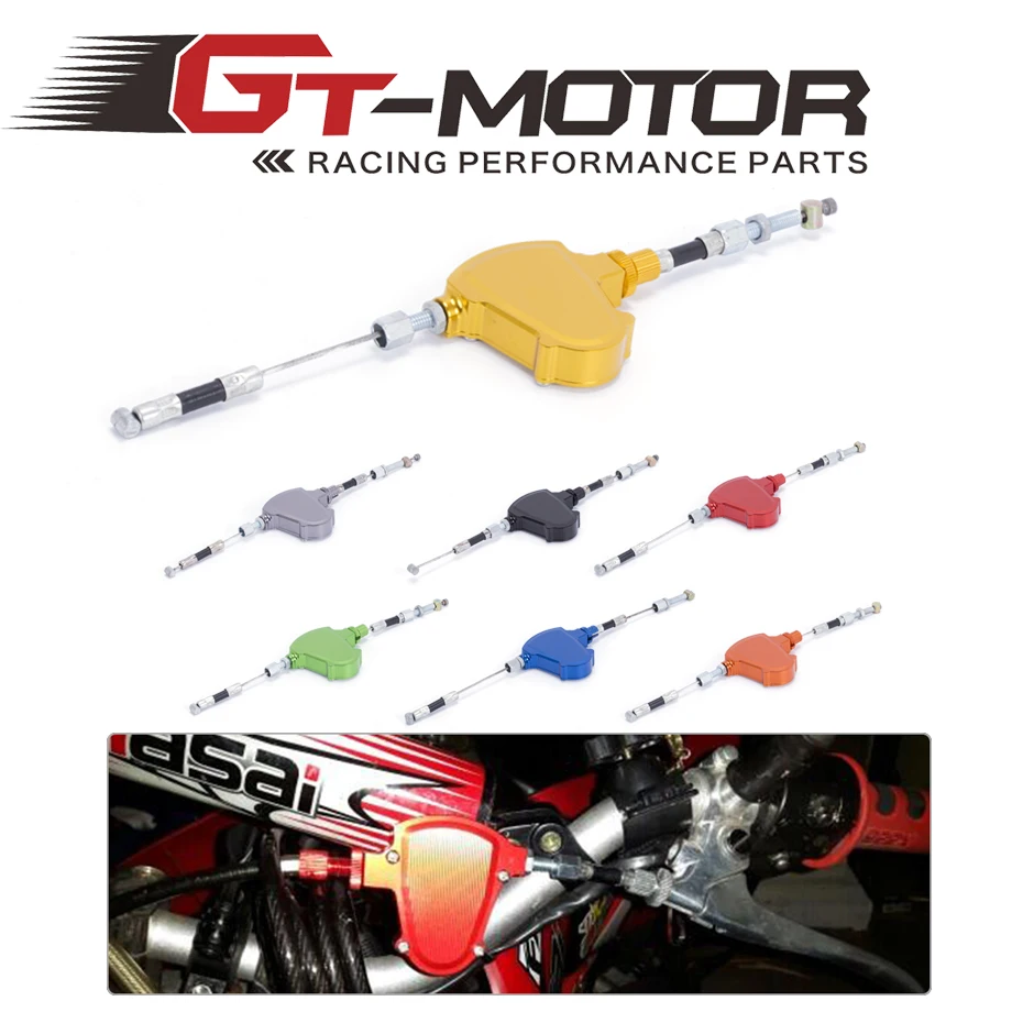 

GT Motor - CNC Universal Stunt Clutch Easy Pull Cable System Motorcycles Dirt Bike For YAMAHA YZ125 YZ250 YZ250F YZ400F YZ426F