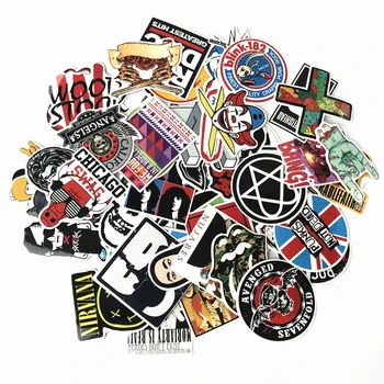 

2020 NEW waterproof 60Pcs/Lot Hip-hop punk rock band Stickers For Luggage Laptop Bike Motorcycle Phone Car Case Decal Sticker