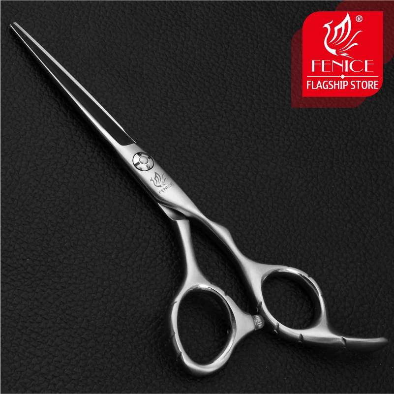 Fenice 5,5 дюймов Профессиональные Парикмахерские ножницы парикмахерские ножницы JP440C высокое качество нескользящая ручка блестящий серебристый
