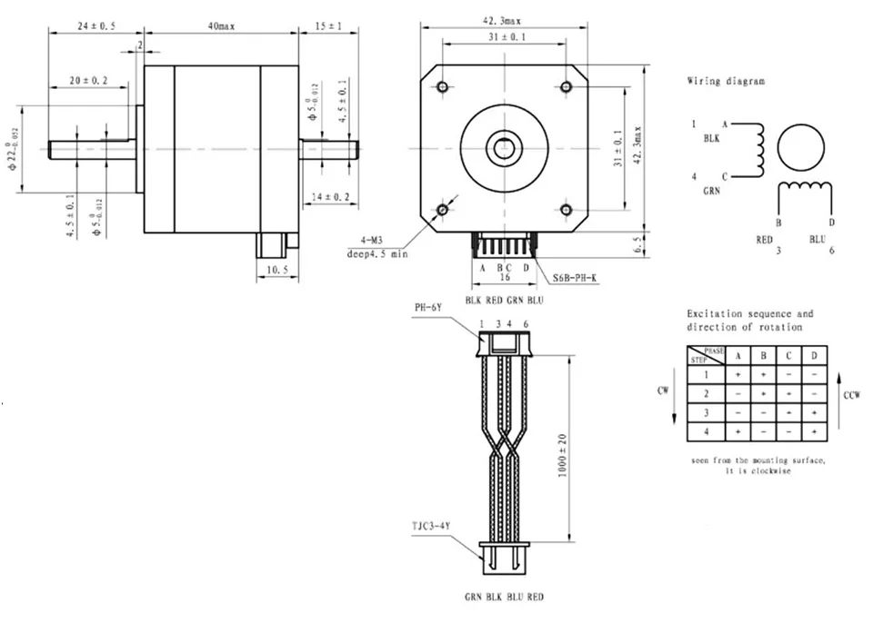 double shaft stepper
