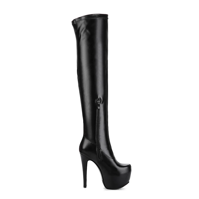 WETKISS/Дизайнерские ботфорты; Новое поступление; женская обувь на очень высоком каблуке; осенние сапоги на шпильке; женская обувь на платформе