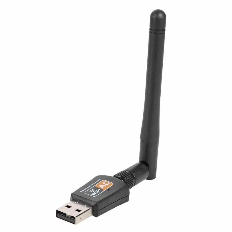 600 Мбит/с двухдиапазонный 2,4/5 ГГц беспроводной USB 2,0 WiFi сетевой адаптер с антенной компьютера ноутбука ПК чистый картоприемник