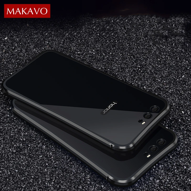 Роскошный чехол 2 в 1 для Huawei Honor 9 тонкая металлическая рамка + акриловая задняя