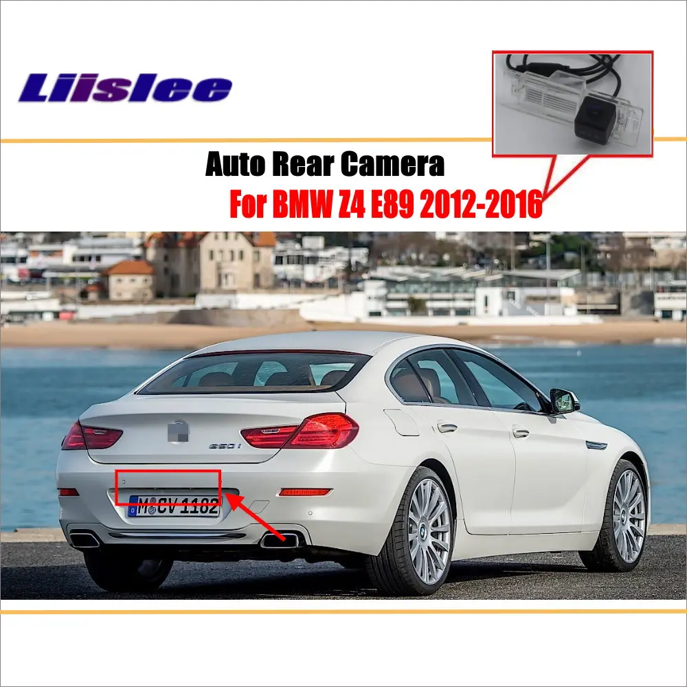 

Liislee Parking Back Up Camera / Reverse Rear View Camera For BMW 6 F06 / F12 / F13 640i 2011~20 / License Plate Lamp