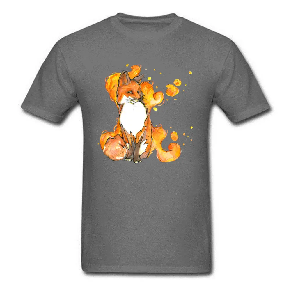 Company Mens T-Shirt Round Neck Short Sleeve 100% Cotton Sitting Fox Tees Design Top T-shirts Drop Shipping Sitting Fox carbon