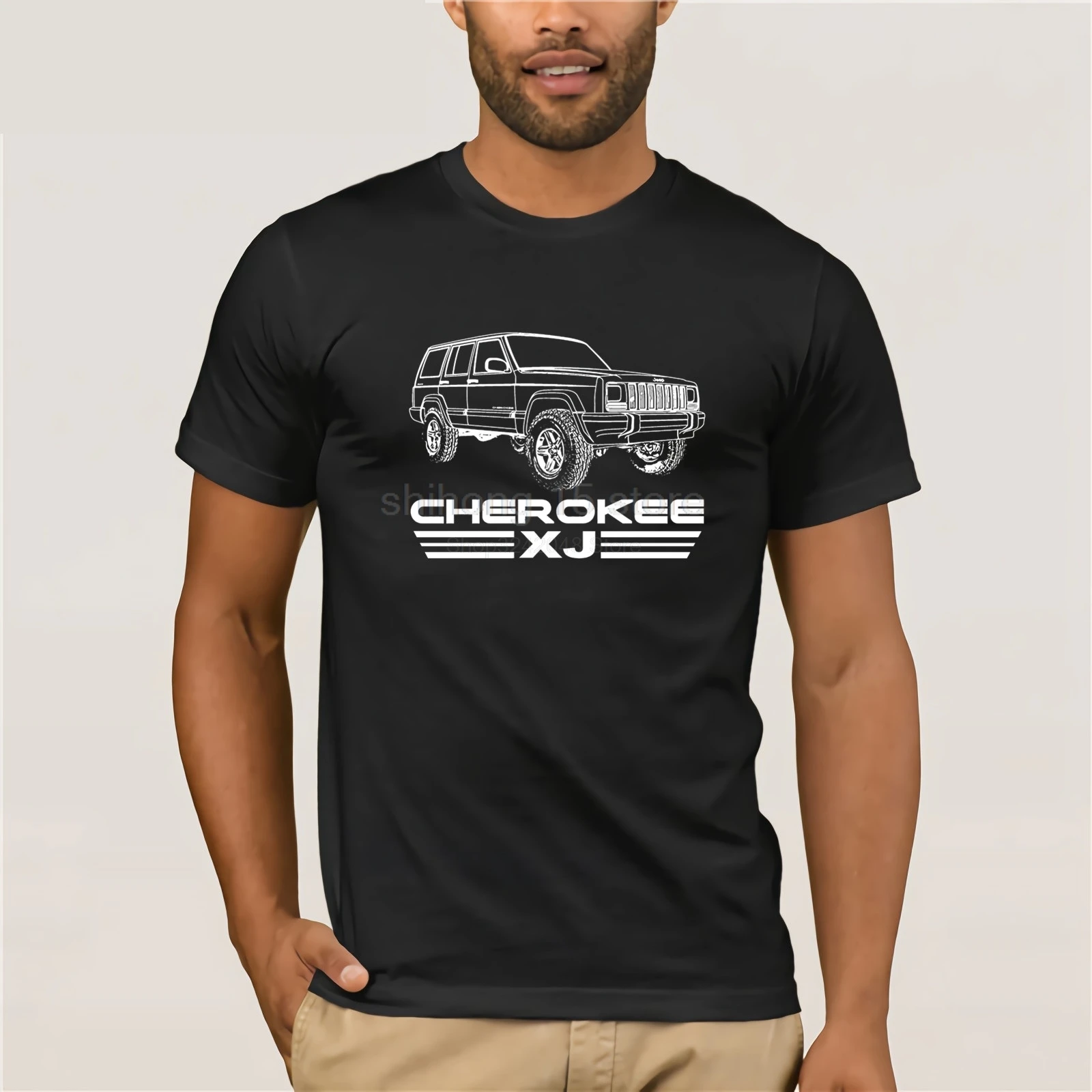 2019 New Summer Men Hot Sale Fashion Jeep XJ MJ Off Road 4X4 SUV 4.0 4WD Custom Screen Printed T Shirt Tee | Мужская одежда