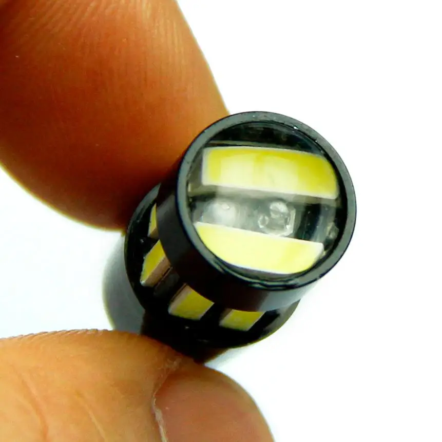 Франшиза супер яркий 2 шт T10 7020 10 SMD белый светодиод W5W автомобильная лампа LED стоп