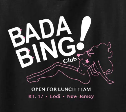 Bada Bing Sopranos вдохновленная Футболка-Гангстер мафия Ретро Классический ТВ-шоу Новинка г. бренд продаж хлопок короткий рукав