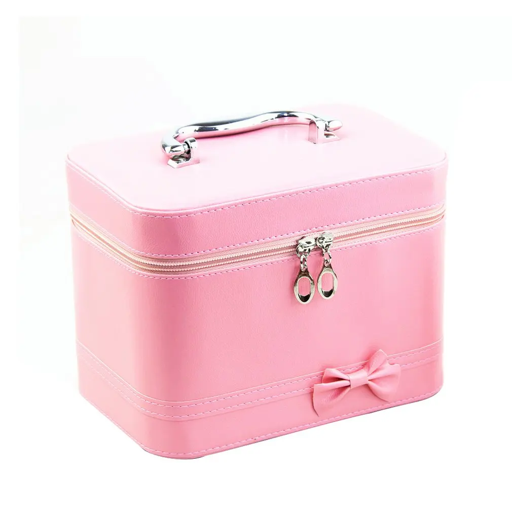 

L size Square Cosmetic Bag Organizer Large Capacity Hand Bag Waterproof Portable Women Travel Beauty Makeup Bag