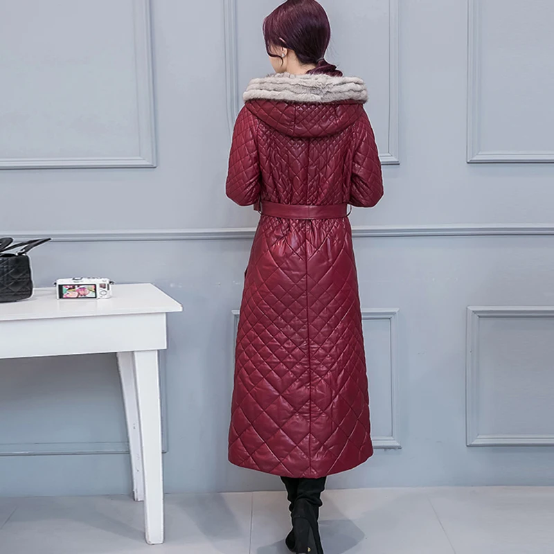 Plus size 5XL 2018 New Fashion Winter Warm Faux Sheepskin Coat Women's Down Leather Jacket Black Outerwear Winter Down Jackets Plus size 5XL 2018 New Fashion Winter Warm Faux Sheepskin Coat Women's Down Leather Jacket Black Outerwear Winter Down Jackets