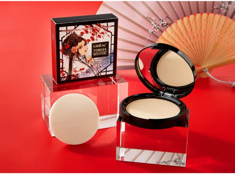 High Quality Pressed Powder Makeup Brightening Long-lasting Waterproof Face Compact Powder Moisturizing Makeup Powder Cake