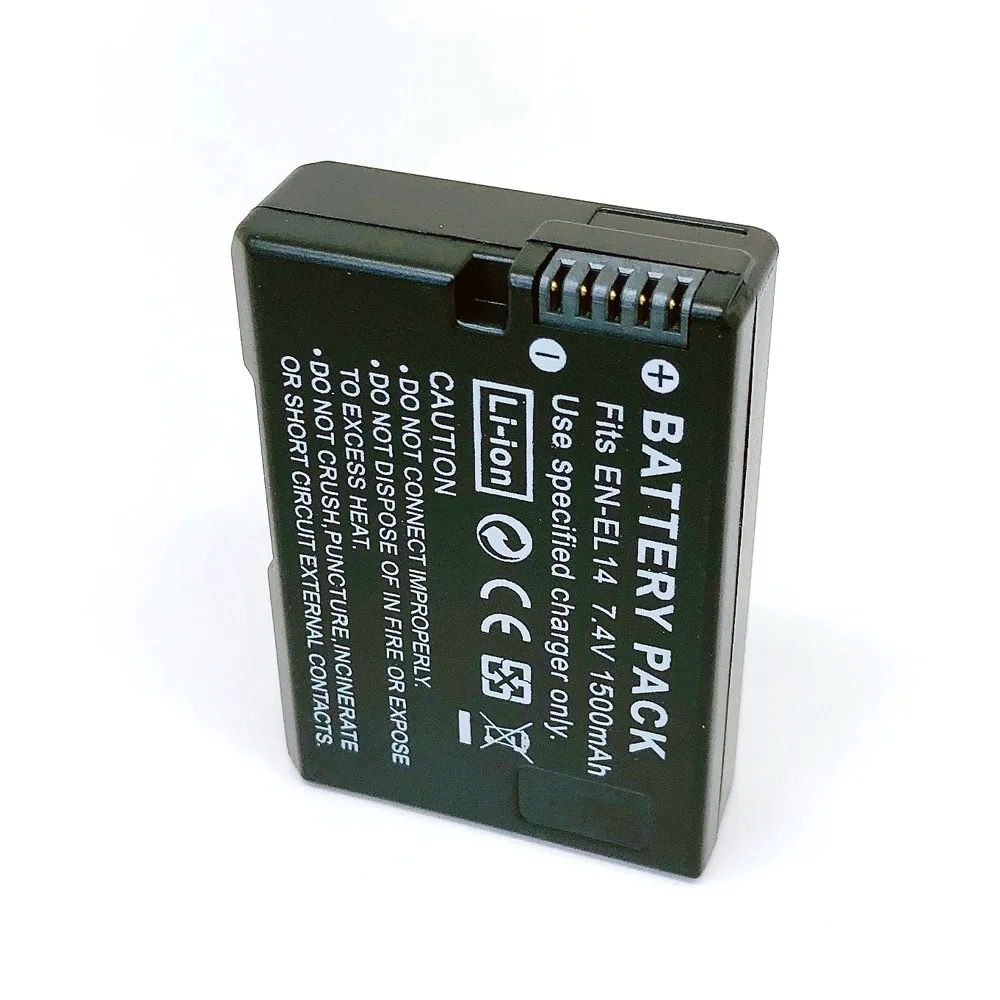 Billige EN EL14 ENEL14 EN EL14 Batterie Pack Für Nikon D3100 D3200 D3300 D3400 D5100 D5200 D5300 DF D5500 D5600 P7000 P7100 p7700 P7800