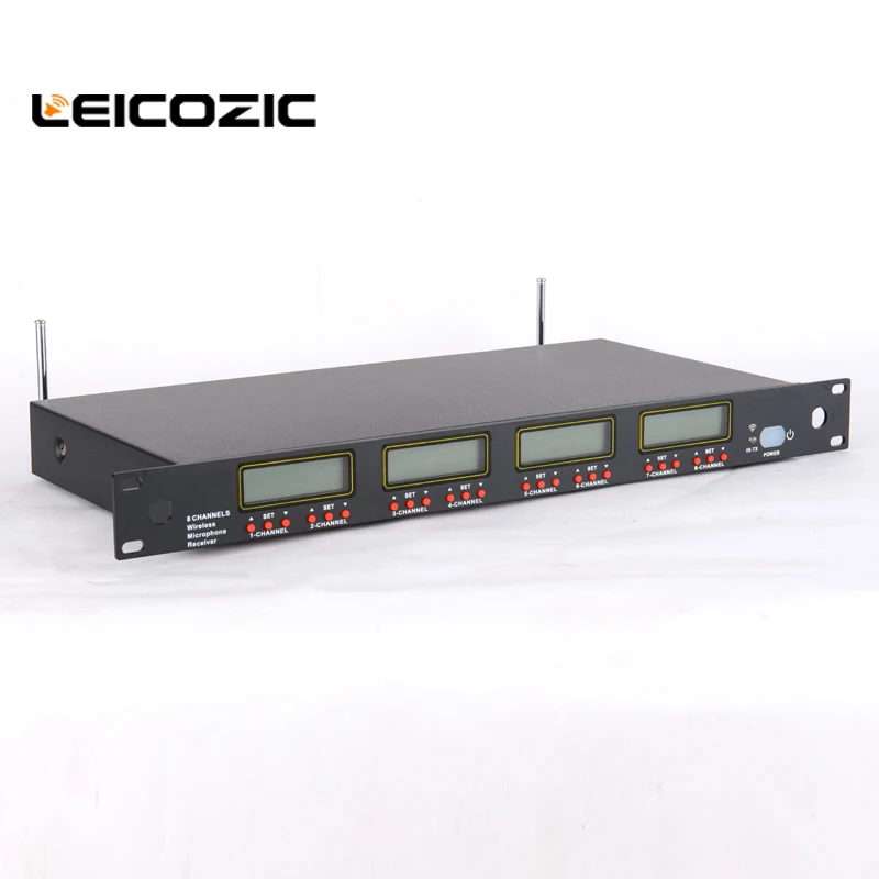 Leicozic 8 Channel Wireless Microphone Handheld