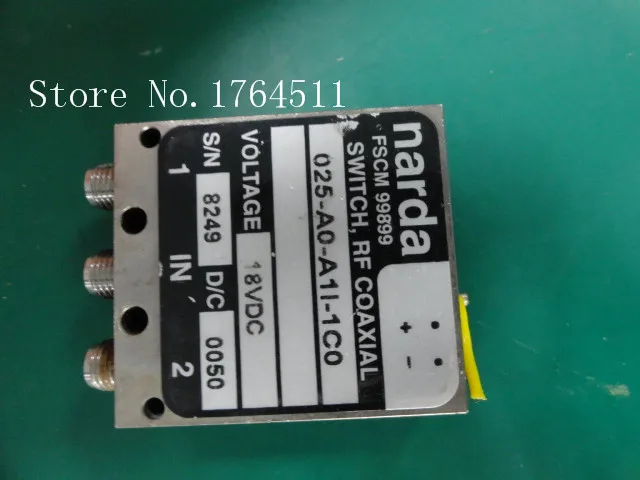 

[BELLA] Narda 025-AO-A11-1C0 DC-18GHZ SPDT RF coaxial - 18V SMA