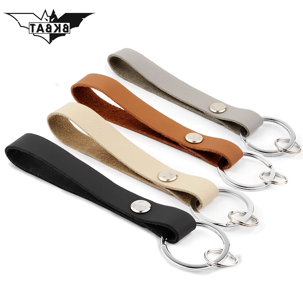 

Cowhide Moto Keychain Leather Logo Motorcycle Accessory Key Ring Voiture Chain For brelok bmw keychain car ponpon car key ring