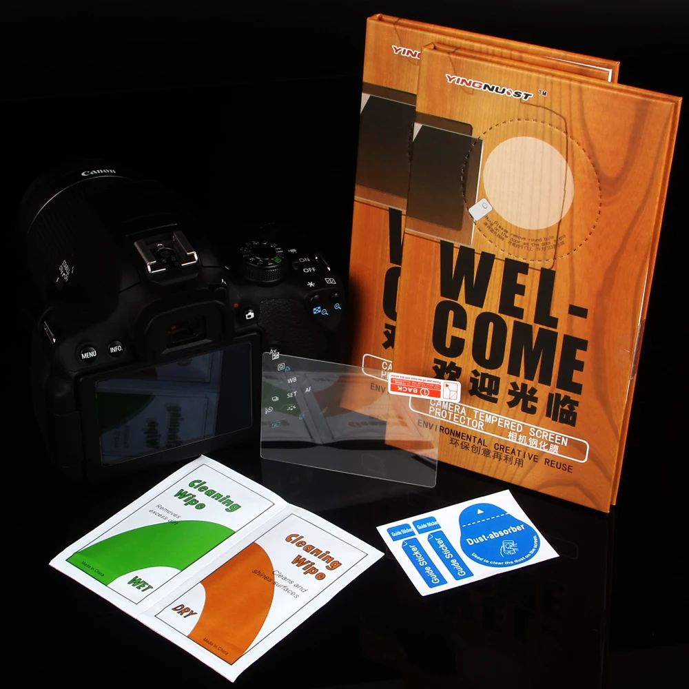 Hardness Tempered Glass Screen Protector For Nikon D3300 D5200 D5100 HD