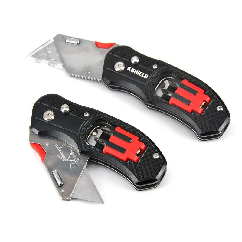

6 In 1 Folding Utility Knife Electrician Cable Cutter Cutting Knife Multitool Pocket Carving Knives Multifunction Screwdriver