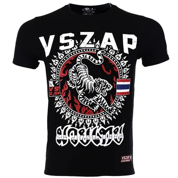 

VSZAP Boxing MMA T Shirt Bangkok Gym Tee Shirt Fighting Fighting Martial Arts Fitness Training Muay Thai T Shirt Men Homme