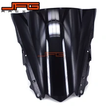 Black Windscreen Windshield for Yamaha YZF R3 YZFR3 YZF-R3 YZF R25 YZFR25 YZF-R25 2015-2016 2015 2016 Motorcycle