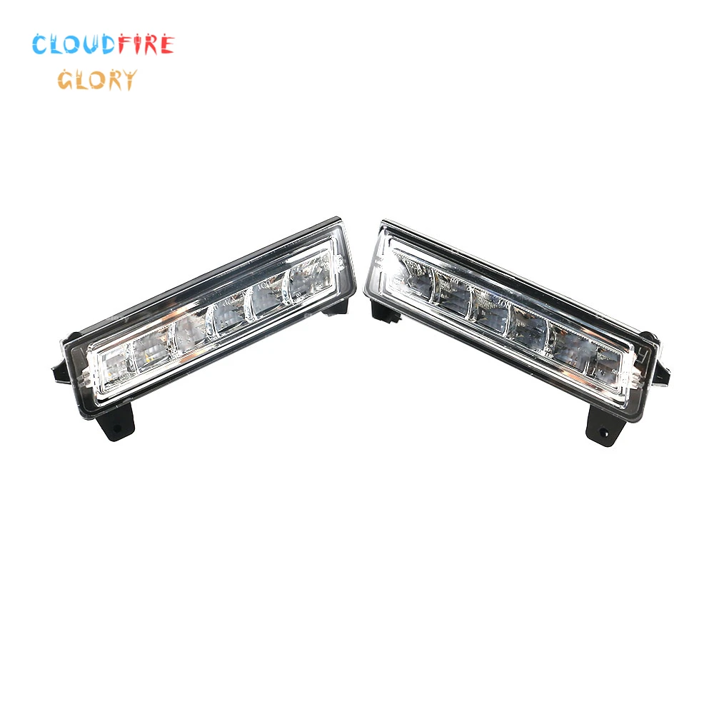 

CloudFireGlory 1649060251 Pair Front Left Right LED Daytime Running Light DRL For Mercedes W164 X164 X204 ML350 ML450 GL450