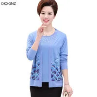 OKXGNZ-2017Spring-Autumn-High-Quality-New-True-Two-piece-Casual-Sweater-Mother-Clothes-Women-Casual-Tops.jpg_200x200