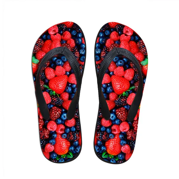 ELVISWORDS/мужские тапочки с 3D фруктовым принтом; модные Вьетнамки для подростков; мужские летние сандалии; пляжные шлепанцы; повседневная обувь; Moda Praia - Цвет: C0653AB