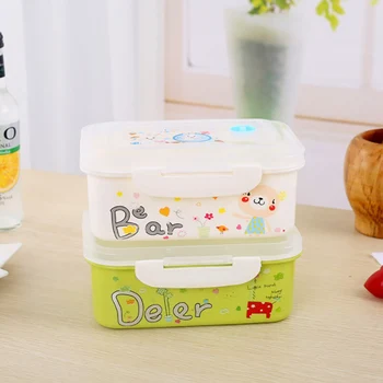 

ONEUP Lunch Box For kids Cartoon Cute Bento Box Portable Food Storage Container Eco-friendly Crisper Box Microwavable Picnic