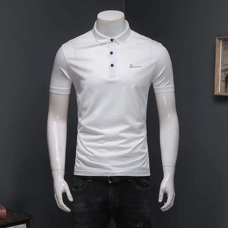 2018 новые летние Одежда высшего качества Mecerized хлопок Poloshirt модные однотонные Для