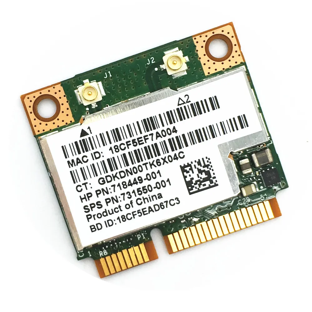 Broadcom BCM943228HMB BCM43228 Half Mini PCI e Wlan Беспроводная BT Bluetooth 4 0 карта 300M для 210 G1/820 G1|broadcom