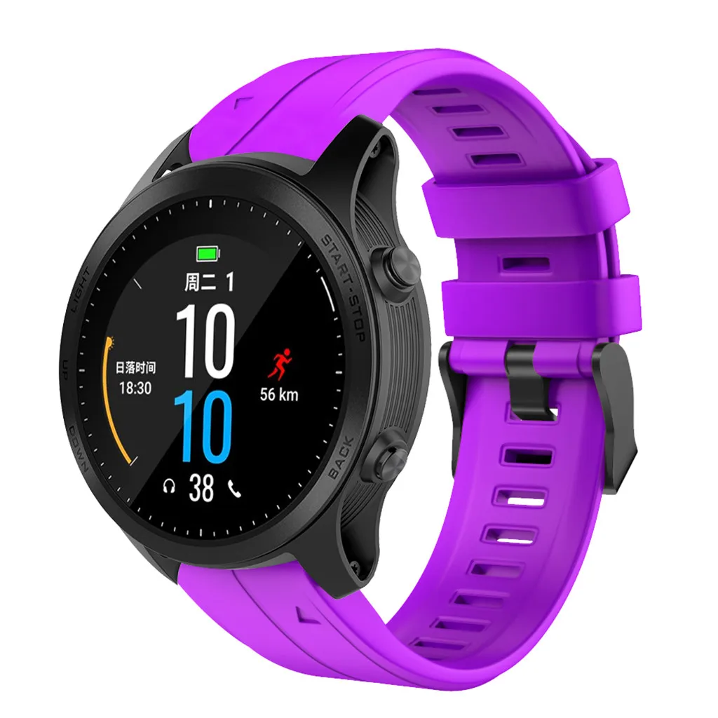 PP Ремешок для наручных часов, силиконовый спортивный ремешок для Garmin Forerunner 945, сменный Браслет для наручных часов 19JUL2 - Цвет: PP