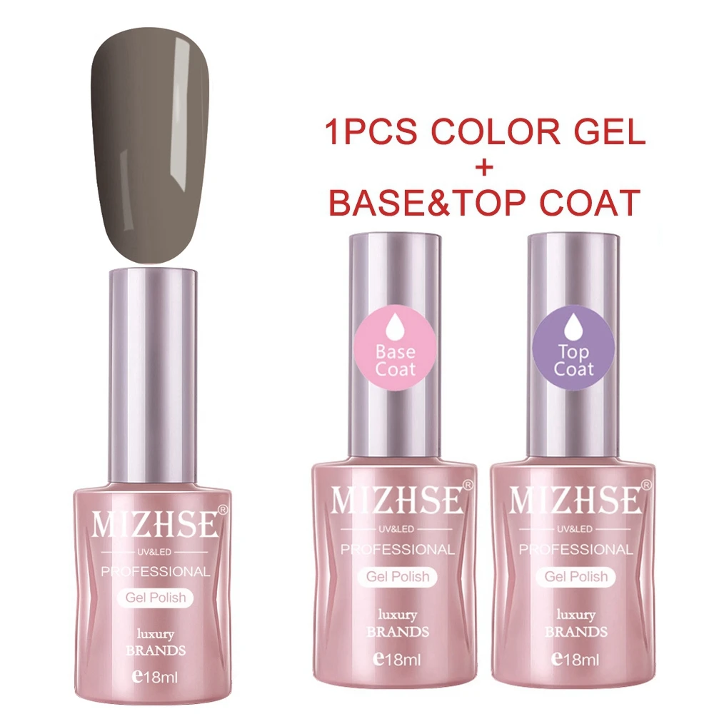MZT003 MIZHSE Гель-лак для ногтей Esmaltes термолак для ногтей Светодиодная база для ногтей основа верхнее покрытие для ногти гель лак замочить от ногтей Гель-лак - Цвет: MZT003