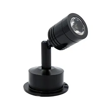 

6pcs 3W Black LED Spotlight Ceiling Lamp Bulb Wall Surface Mounted Downlight AC85-265V Led Cabinet Display Light, Warm White