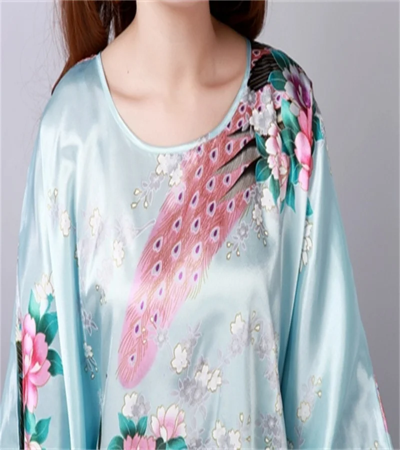Халат женский Шелковый из вискозы один размер тринадцать цветов|gowns robes|gown meaninggown