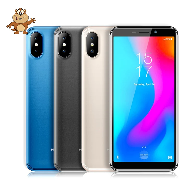 HOMTOM C2 5 дюймов 2 Гб 16 3000mAh18: 9 Безель безрамочный ID 4G LTE мобильный телефон Android 8 1 13MP