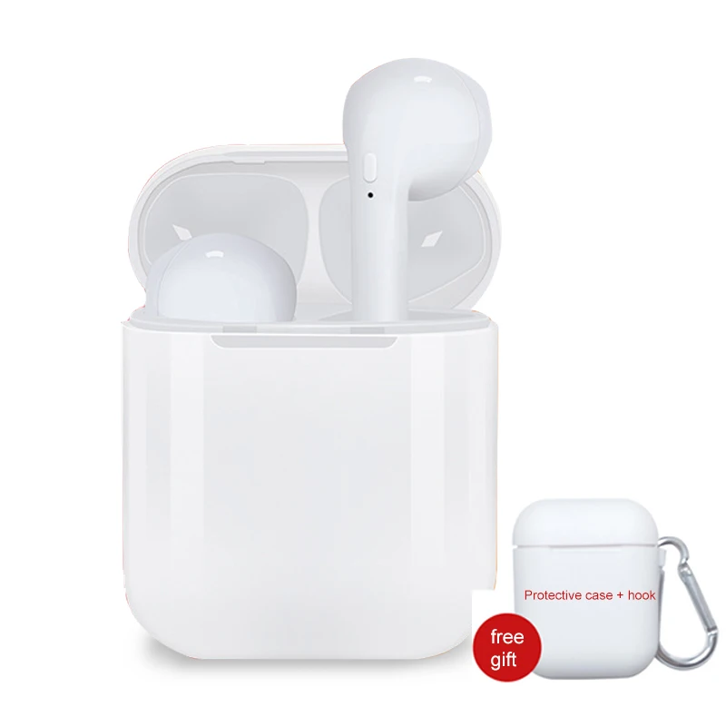

Hot Sell i9s TWS Mini Wireless Bluetooth Earphone Stereo Earbud Headset With Charging Box Mic For All Smart phone free hook case