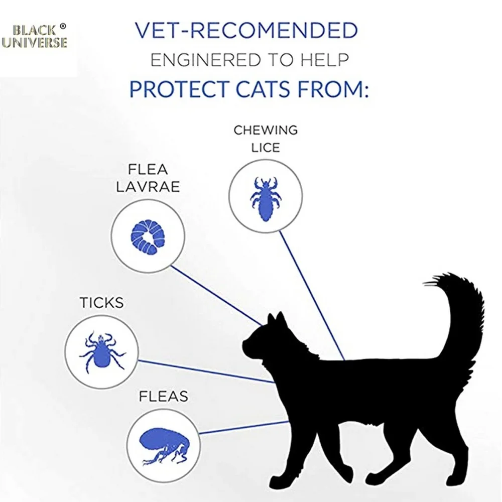 Собака Кошка противоблошиный ошейник Скорпион комаров насекомых водонепроницаемый и дезодорант Натуральное эфирное масло 8 месяцев защитные инструменты
