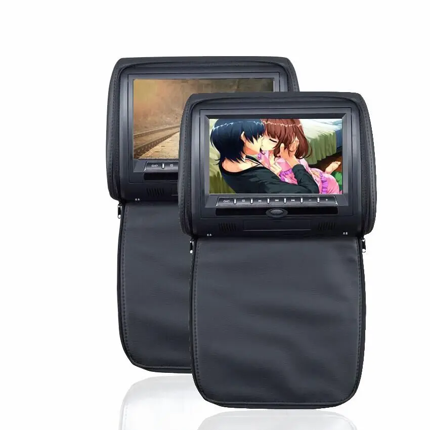 7 Inch Car Headrest Monitor With 800*480 Screen Built in Speaker