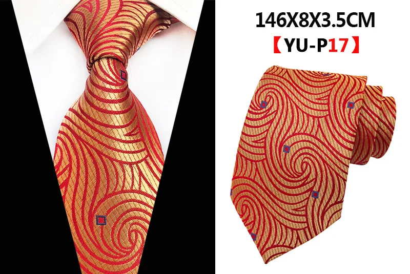 8cm Check Yellow Beige Jacquard Woven Silk Ties Mens Neck Tie Floral Plaid Striped Ties for Men Wedding Suit Business Party