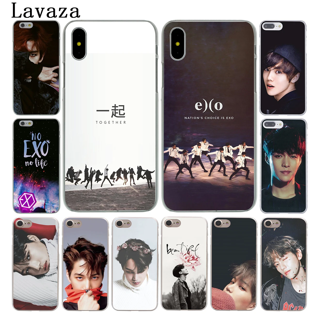 Твердый чехол для телефона Lavaza Kpop exo Lucky one LAY HUN LUHAN 8Plus iPhone XR X XS 11 Pro Max 10 7 8 6S 5 5S SE 4S