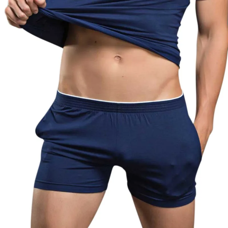 Мужские сексуальные мужские нижнее белье шорты специальные трусы домашняя одежда для сна