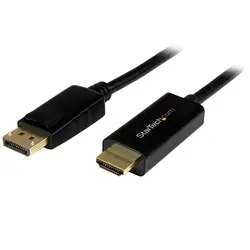 StarTech.com кабель de 3 м Adaptador DisplayPort HDMI-4 К 30 Гц, мачо, Negro