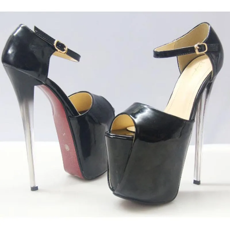 

2016 excellent Sexy Black Women Platform Sandals Ladies Pumps 19 cm Super High Heels Shoes Woman Sandalias Mujer Summer style
