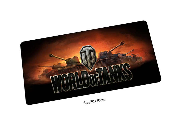 Коврик для мыши World of tanks, коврик для мыши wot, коврик для мыши, компьютерный коврик для мыши, классный игровой коврик для мыши для геймера, 800x400 мм, коврик для мыши с клавиатурой - Цвет: Size 800x400x2mm