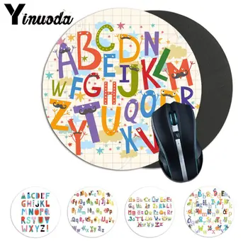 

Yinuoda Baby Learing Letters Funny Alphabet Gamer Speed Mice Retail Rubber Mousepad Gaming Durable PC Anti-slip Mouse Mat anime
