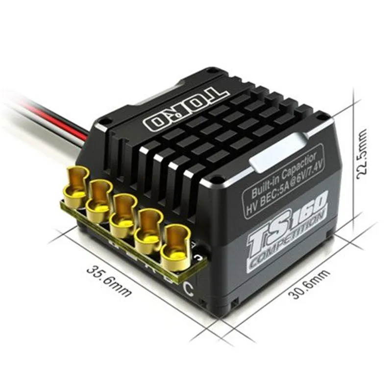 Новинка SKYRC TORO TS160 160A алюминиевый соревнование бесщеточный сенсорный ESC для 1/10 1/8