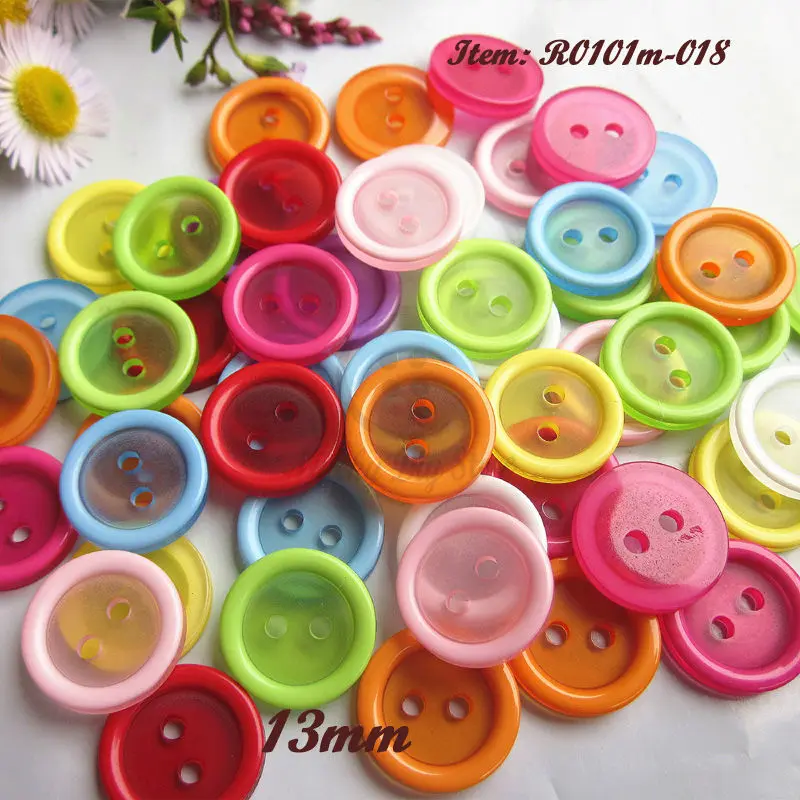 

Baby buttons 100pcs 13mm / 15mm mixed Candy color resin buttons for sewing scrapbooking diy craft decorative accessories