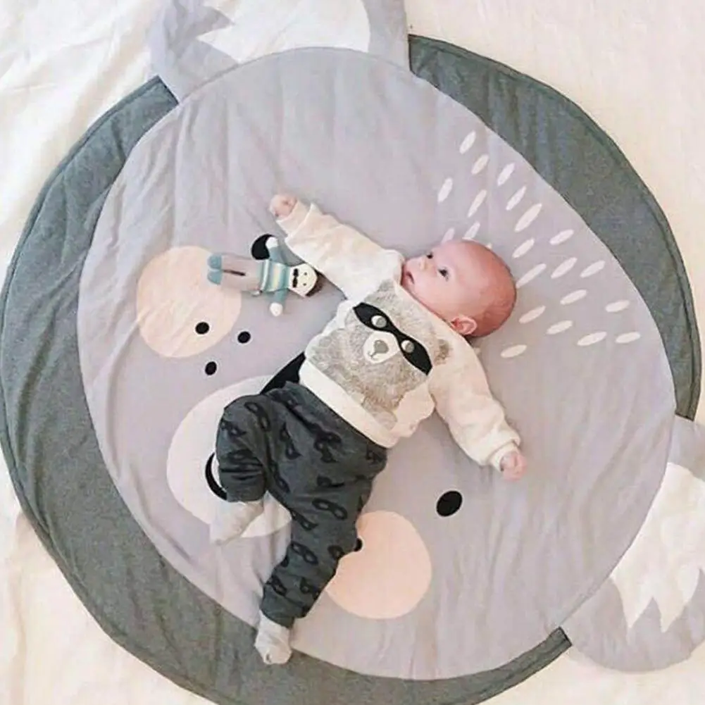 

Cute Cartoon Baby Crawling Pad Round Shape Child Play Game Mat Children Developing Carpet Toys Playmats