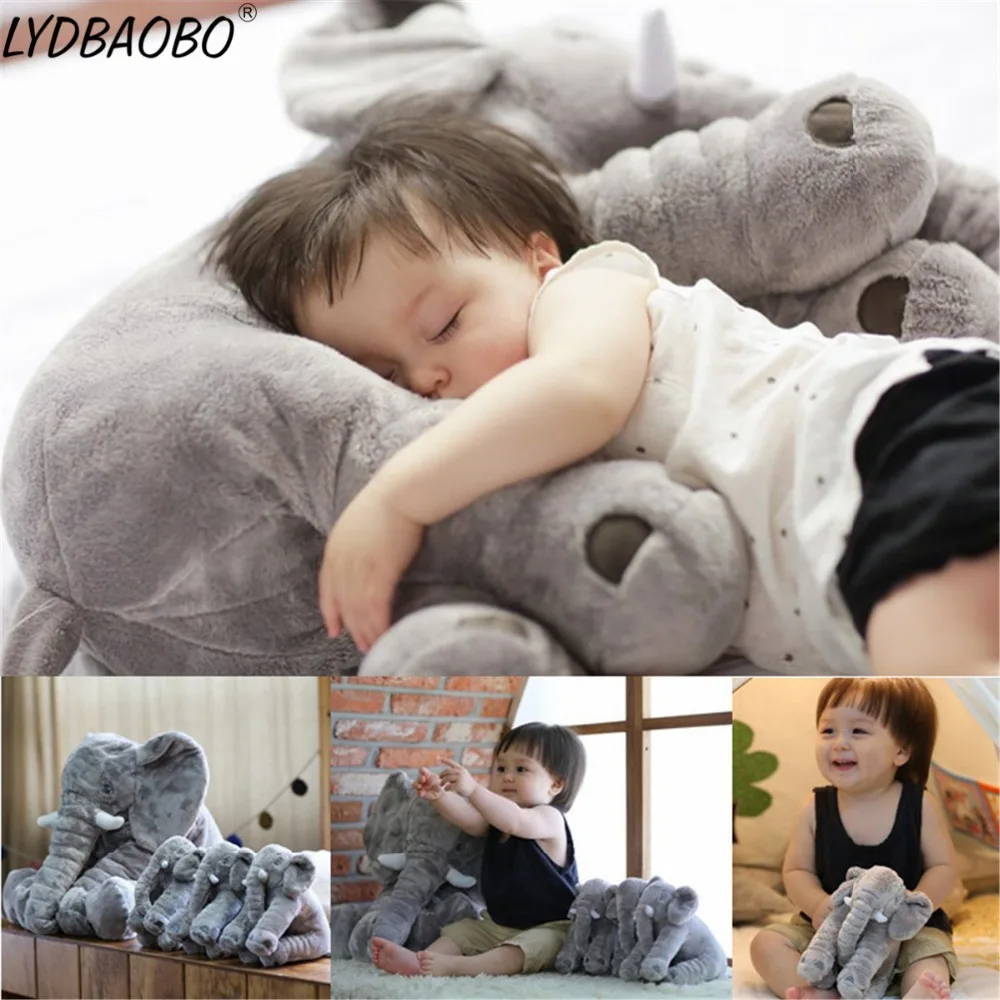 

1pc 40/60cm Cartoon Large Plush Elephant Toy Kid Sleeping Back Cushion Stuffed Pillow Elephant Dolls Baby Dolls Birthday Gifts